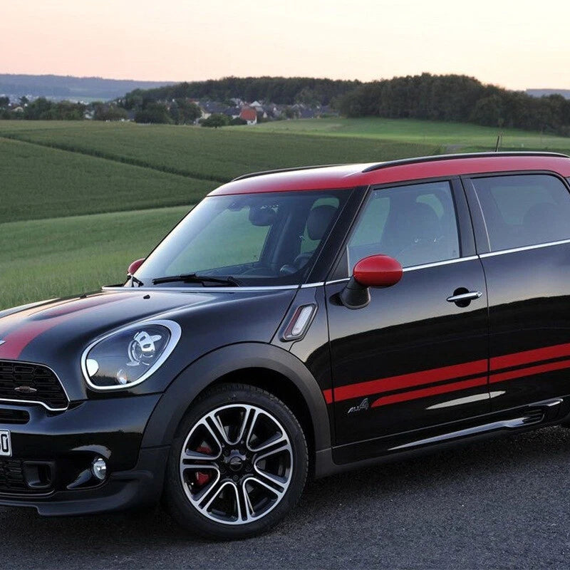 Real Carbon Fiber Side Fender Marker Lamp Cover Trim fit For Mini Cooper S R60