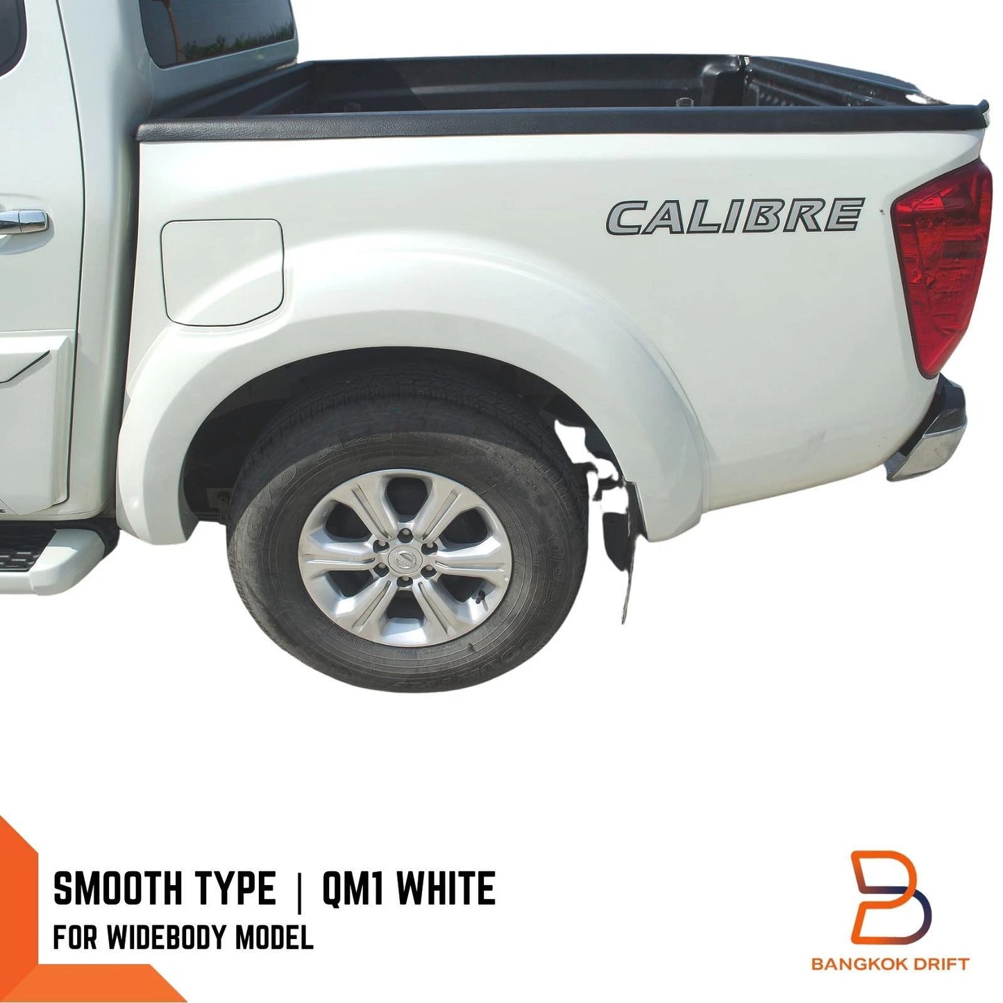 White Fender Flares Wheel Arch for Nissan Navara NP300 D23 ST ST-X (2015-2023)