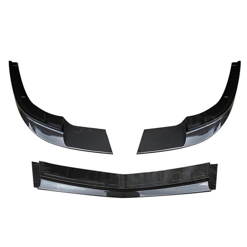 ZR1 Style Carbon Black Front Bumper Splitter Lip Kit for Corvette C6 Z06 (2005-2013)