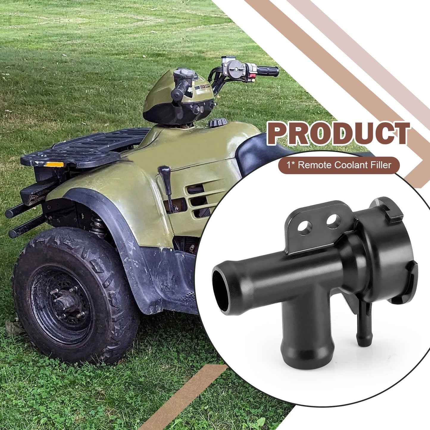 Remote Coolant Filler for Polaris Worker/Sportsman/Magnum/ATP 500