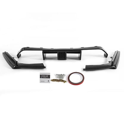 Carbon Black Rear Diffuser with LED Light for BMW M3 M4 F80 F82 F83 (2015-2020)