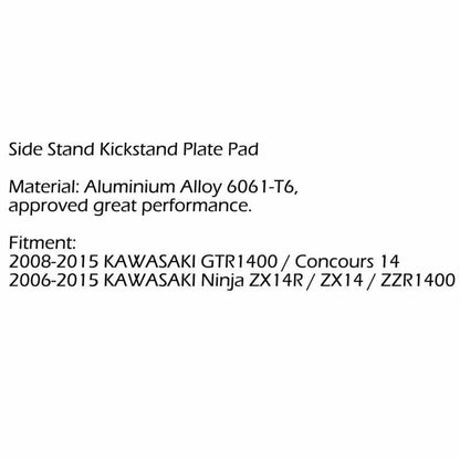 Side Stand Extension Plate for Kawasaki ZX14 ZX14R GTR1400 Concours (2006-2023)