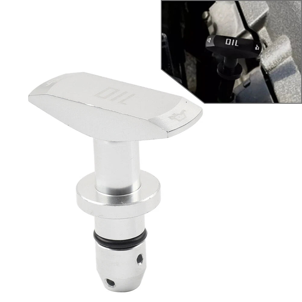 Silver Engine Oil Dipstick Handle for Ford Mustang GT V8 GT500 (1999-2011)