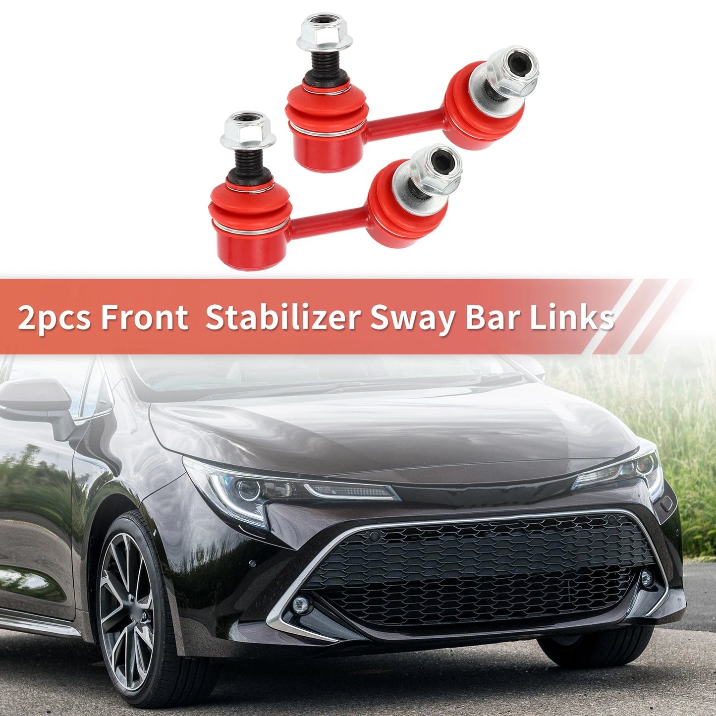 2pcs Front Sway Bar Links Stabilizer Links for Toyota Tacoma (2001–2004)