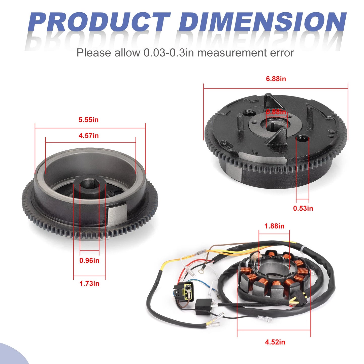 Stator and Flywheel for Polaris Scrambler 500 2x4/4x4 2002-2004