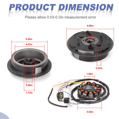 Stator and Flywheel for Polaris Scrambler 500 2x4/4x4 2002-2004