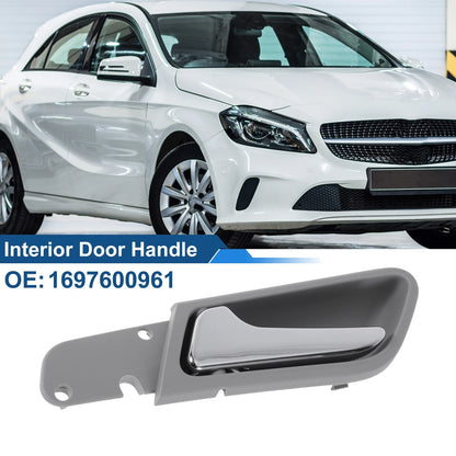Interior Door Handle for Mercedes-Benz A180 (2004-2012) Gray Chrome