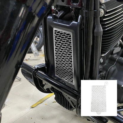 Radiator Grille Oil Cooler Guard Cover for Harley Softail Fat Boy (2018-2024)