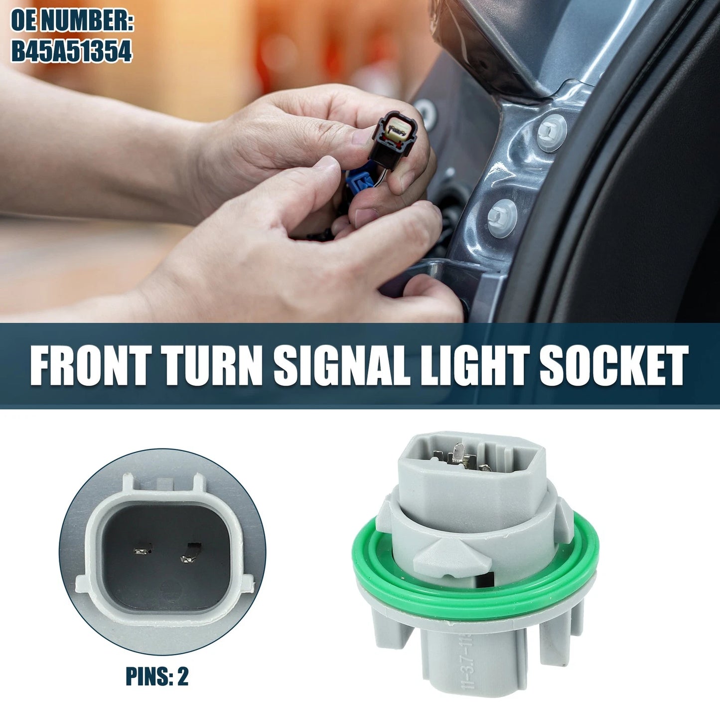 Front Turn Signal Light Socket  Pins for Mazda 3 (2014-2018)
