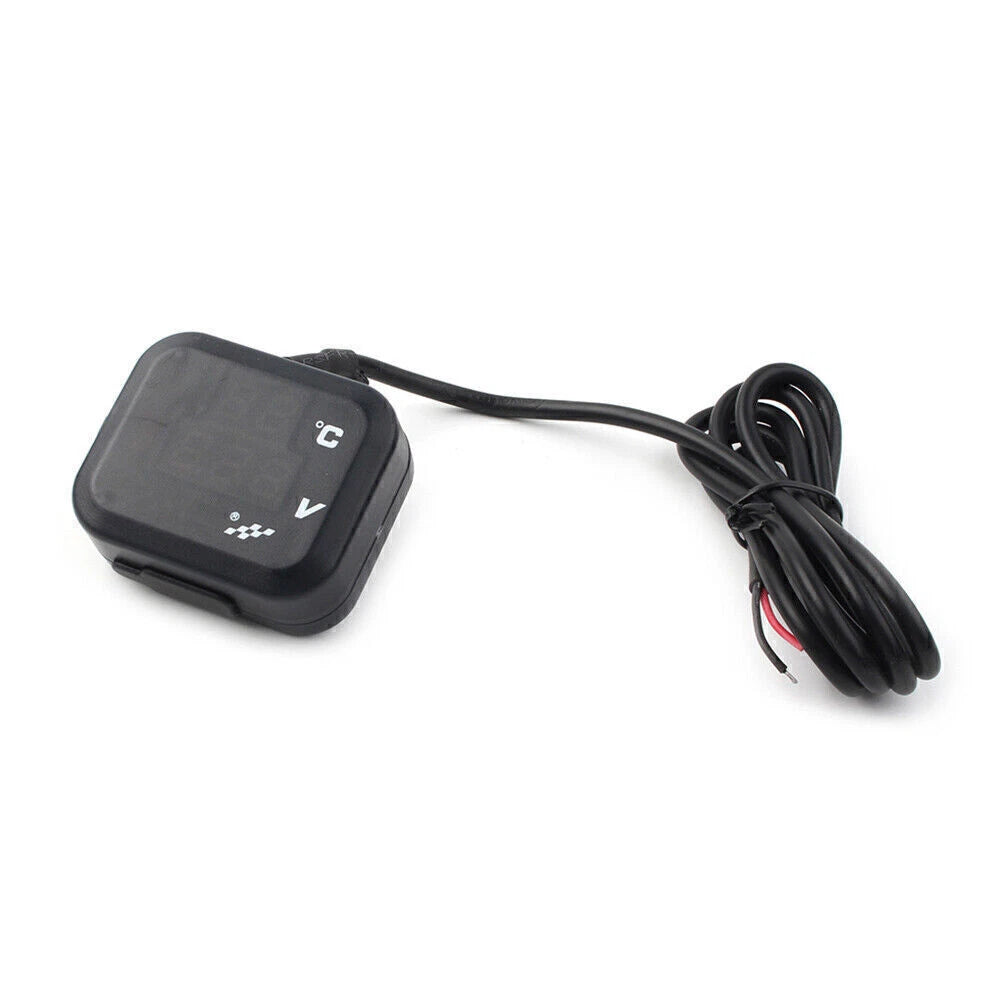 Air Temperature Gauge LED Voltmeter for Motorcycle