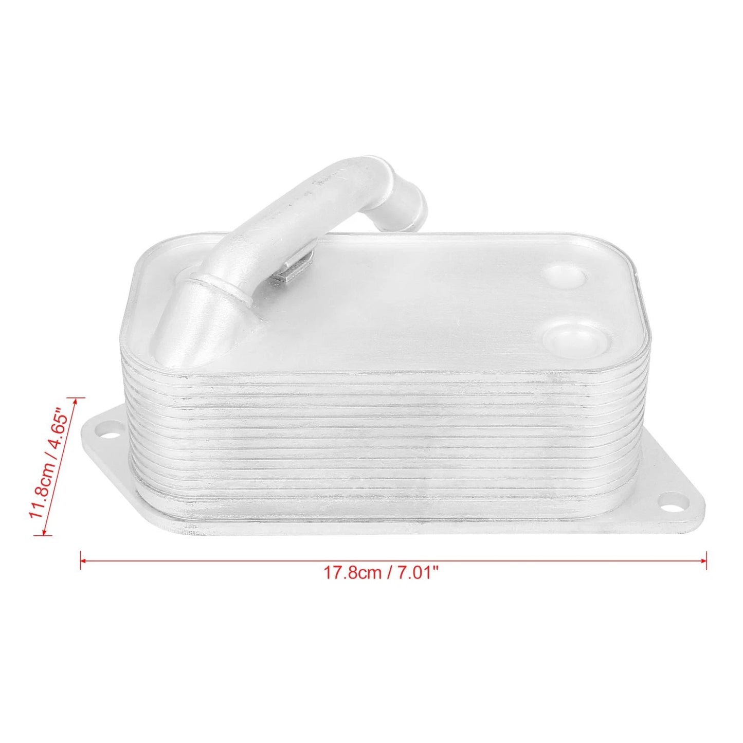 Engine Oil Cooler for BMW 535i xDrive 2010-2014 - Silver Tone