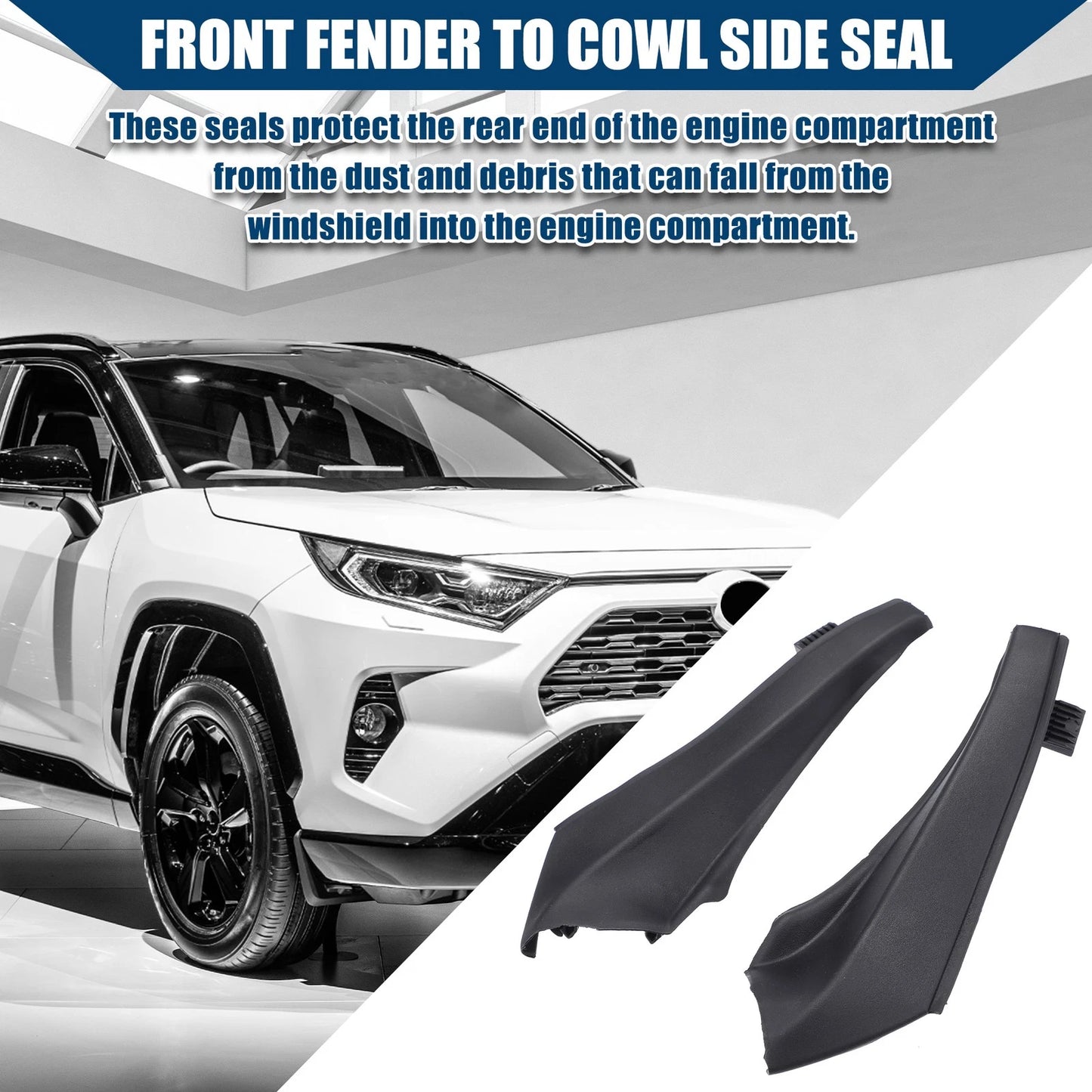 Windshield Wiper Cowl Cover 1 Pair for Toyota RAV4 (2013–2018)
