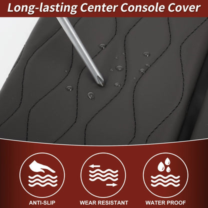 Center Console Cover for BMW X5 G05 (2019-2025) Napapi & PVC Armrest Black