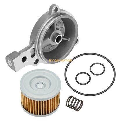 Oil Filter Cover & Filter w/Spring O-Ring 2 x Honda Rancher TRX350 (2000–2006)