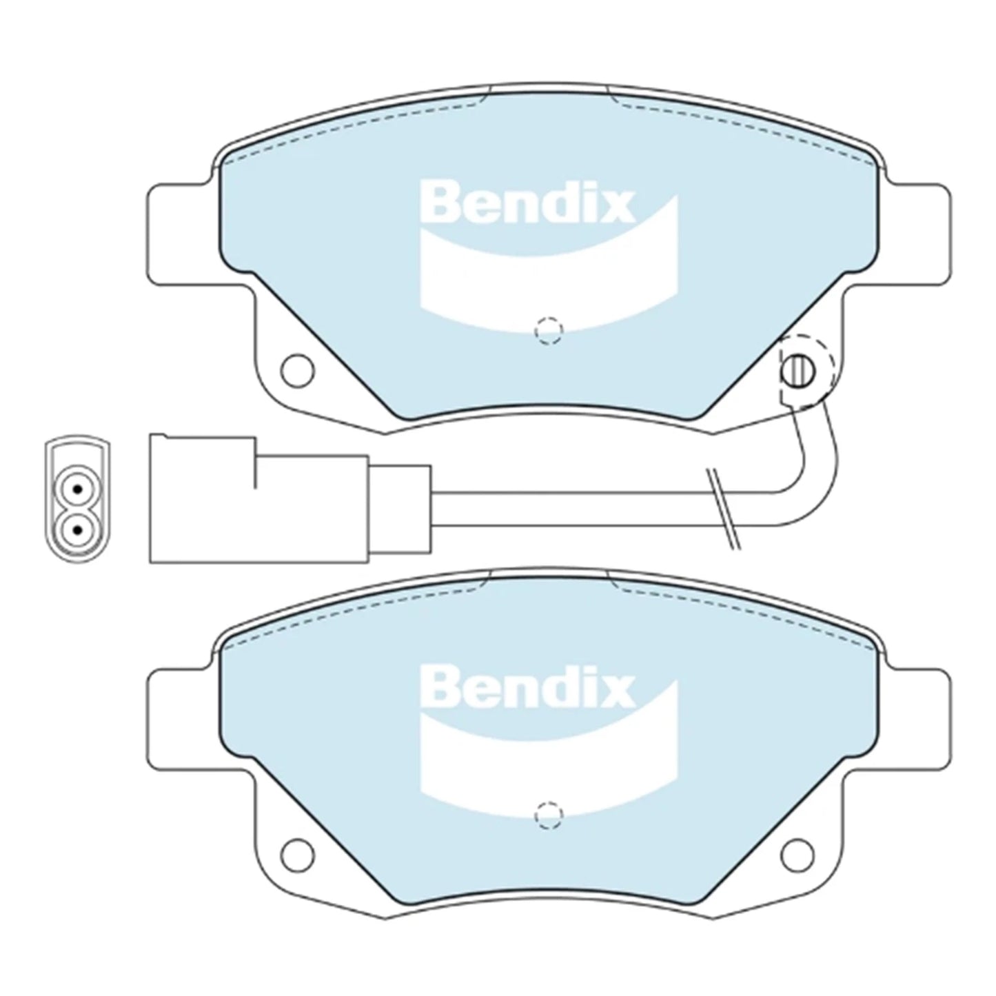 HD Rear Disc Brake Pad Set 2.2L-2.4L for Ford Transit (2006 - 2012)