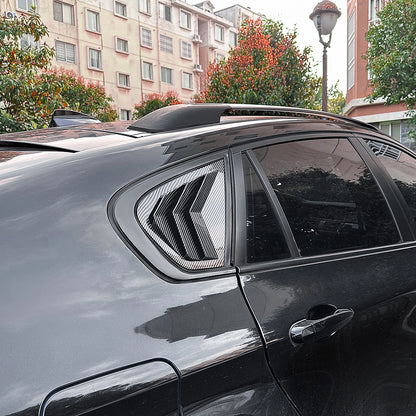 2 x Carbon Look Rear Side Window Louvers for BMW X6 E71 E72 (2008-2014)