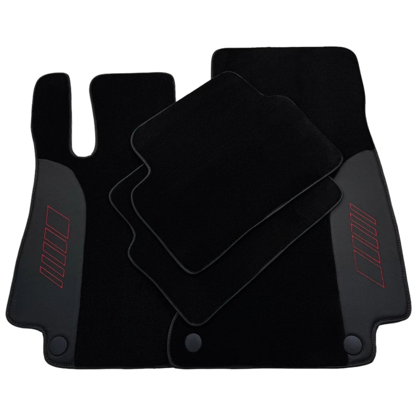 Black Floor Mats for Mercedes Benz EQS X296 (2022-2023) | ER56 Design