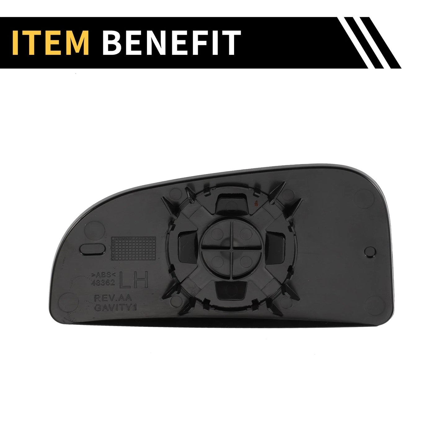 Left Mirror Glass Replacement for Dodge Ram 1500