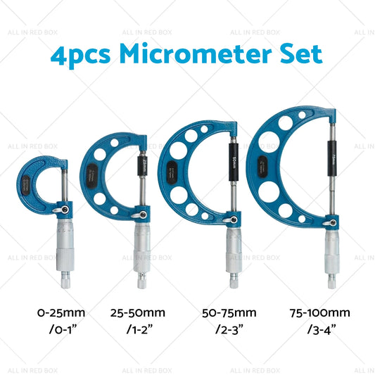 0-4in Outside Micrometer Set for Calibration Standards Wrench (2020-2023)