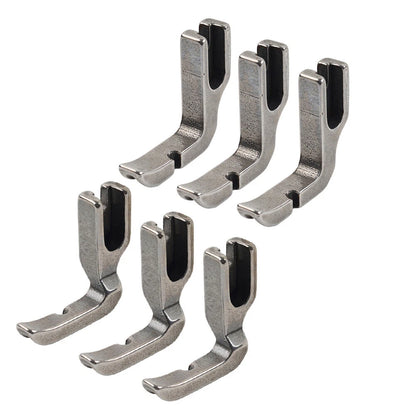 6 x Zipper Piping Feet for JUKI, BROTHER, HIGHLEAD, SINGER, CONSEW