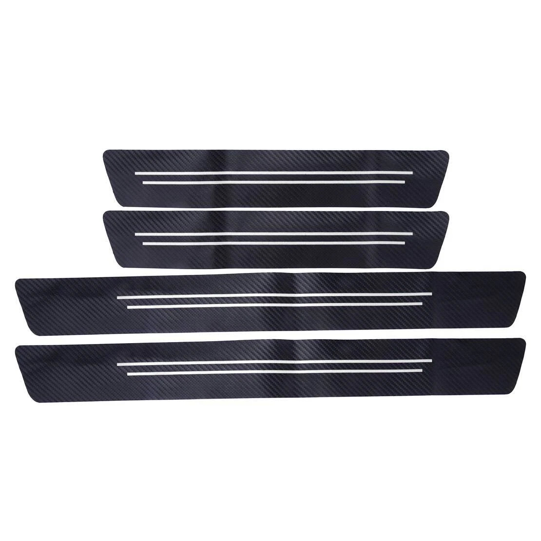4x Door Sill Scuff Covers Anti-Scratch Edge Guards for Car