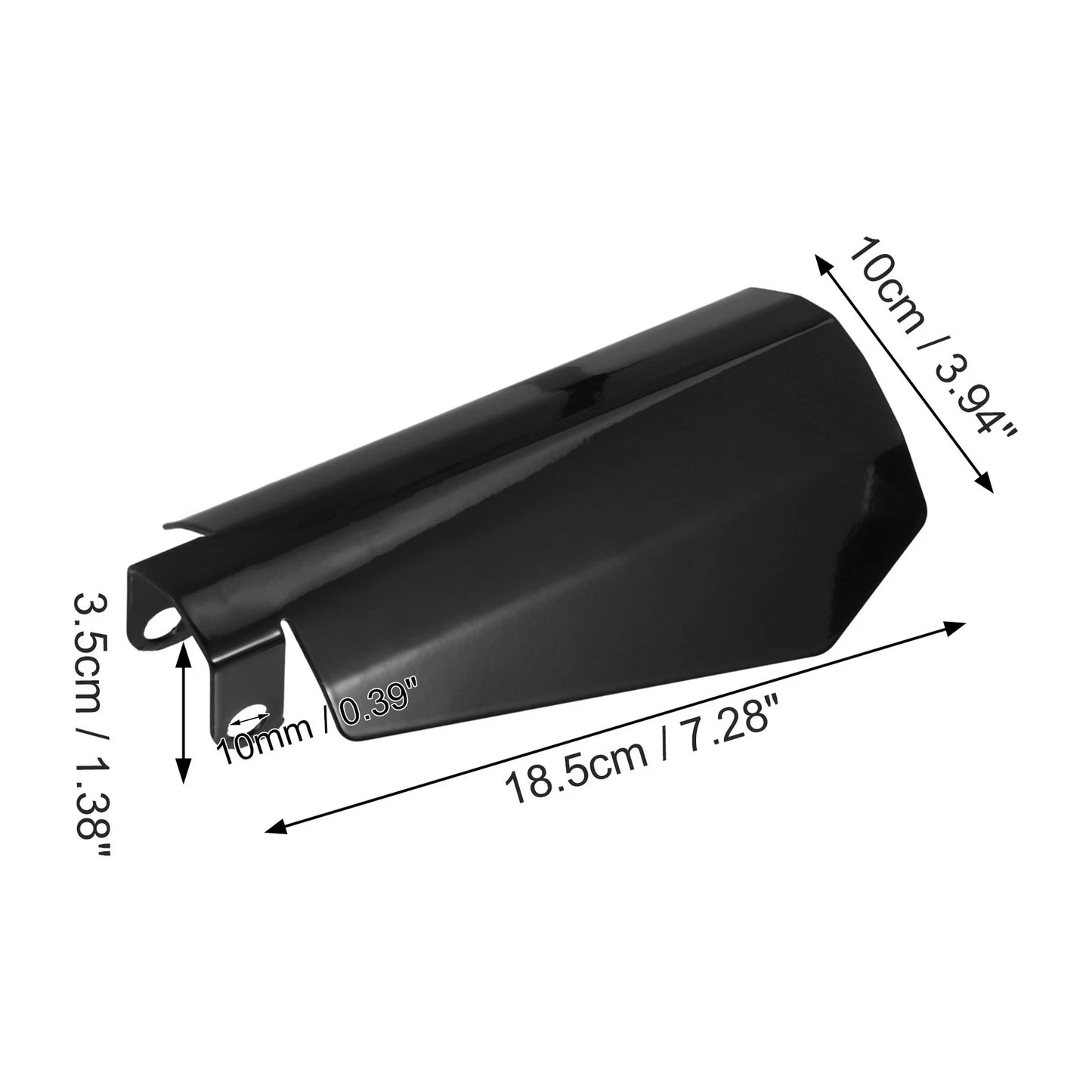 Pair Small Coffin-Cut Black Hand Guard for Harley Sportster Bagger