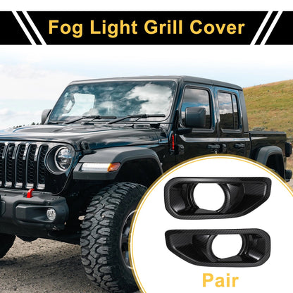 Fog Light Grills for Jeep Wrangler JL Gladiator 2018-2024 (2 x)