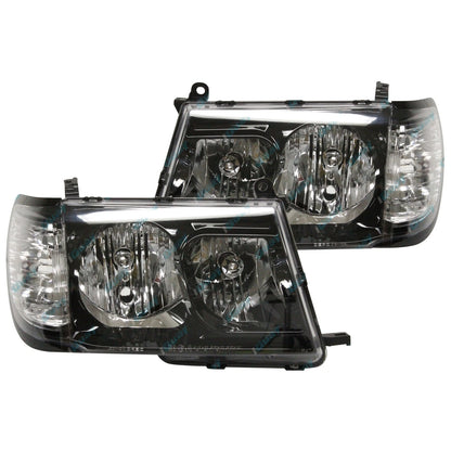 Altezza BLACK Headlights 2 x for Toyota Landcruiser 100 105 Series (1998-2005)