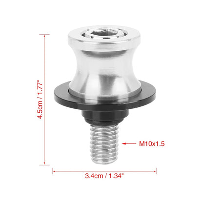 10mm CNC Swingarm Spool Bobbin Frame Screw Silver Tone for Motorcycle