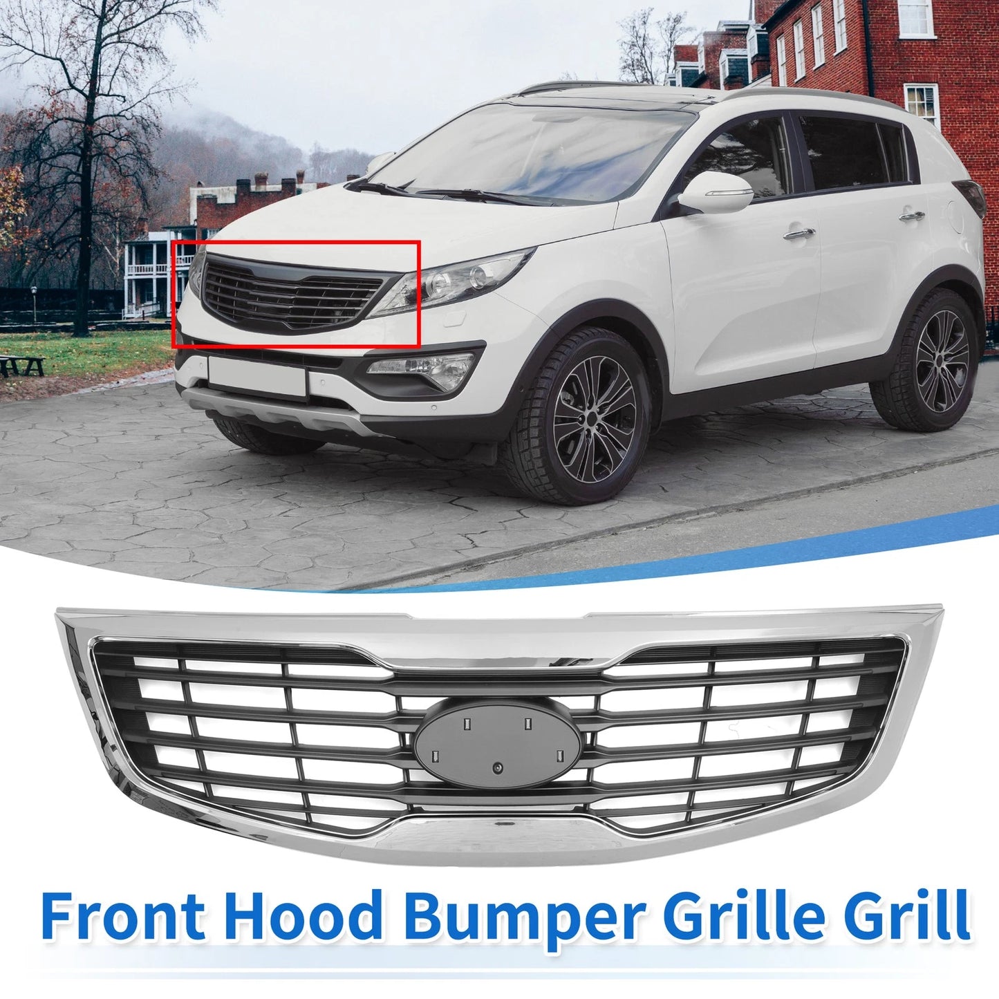 Front Hood Bumper Grille for Kia Sportage (2012)