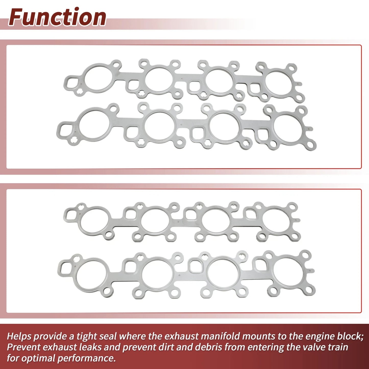Exhaust Manifold Header Gaskets for Toyota Land Cruiser (2008-2021)
