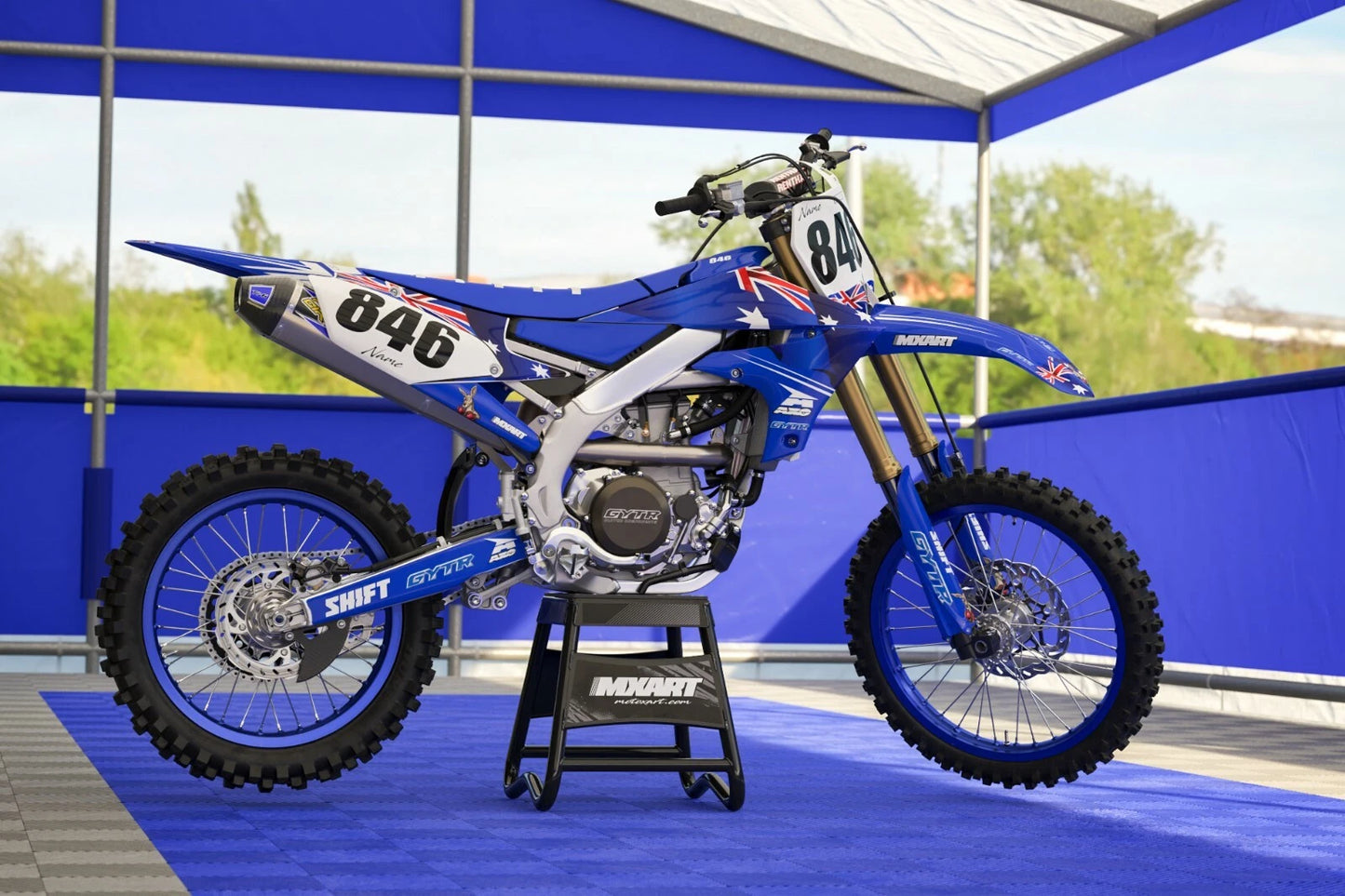 Custom Graphics Full Kit for Yamaha TTR 50 - AUSSIE STYLE Decals