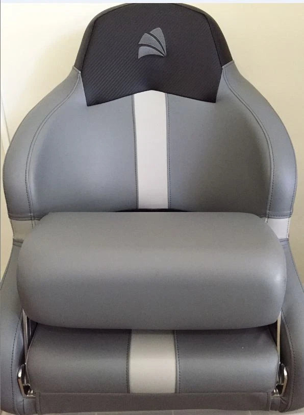 Boat Seat Relaxn Reef Series Sports Bucket Seat With Bolster Black/Grey