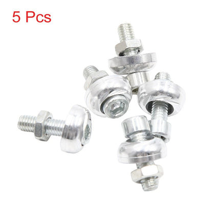 5pcs Aluminum Alloy License Plate Bolt Screw Nuts for Car Motorcycle