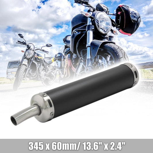 Exhaust Muffler System Tail Pipe 280mm x 60mm 22mm Inlet Dia for Motorcycle