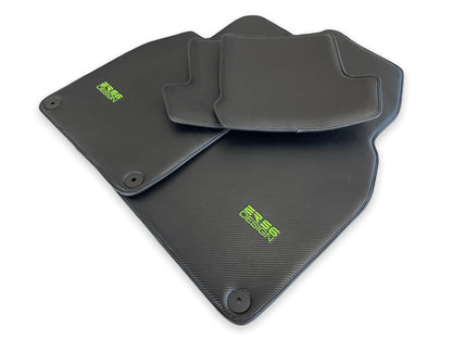 Floor Mats for Porsche Cayenne 2003-2010 LHD Carbon Fiber ER56 Design