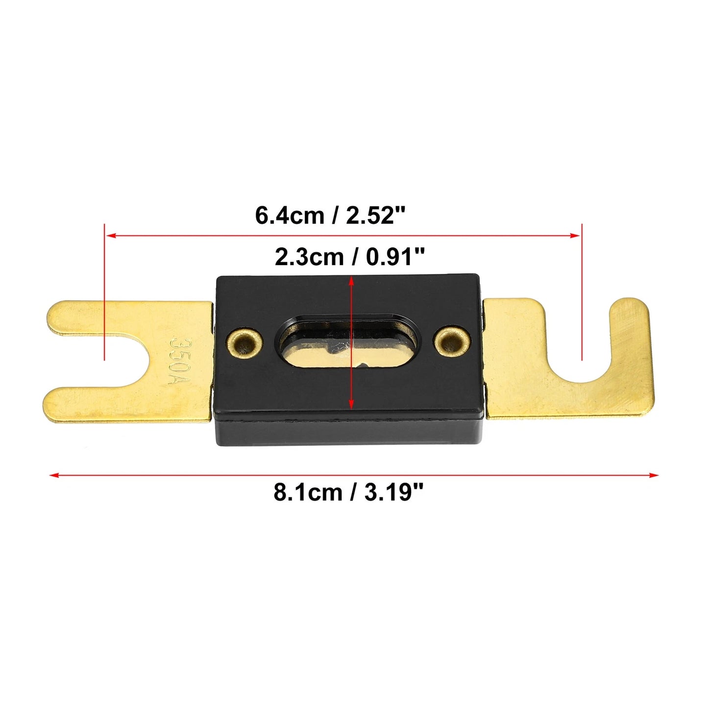 2 x 350A ANL Fuses for Car Truck Motorcycle Boat Audio CDs