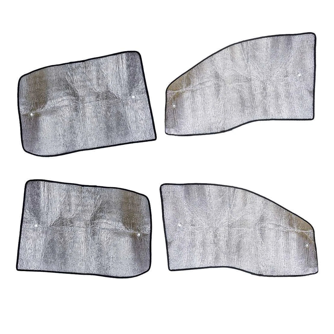 4 x Silver Window Sunshade for Ford F350 Super Duty Crew Cab (1999-2007)