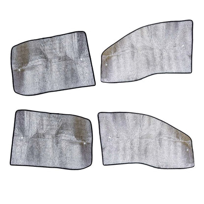 4 x Silver Window Sunshade for Ford F350 Super Duty Crew Cab (1999-2007)