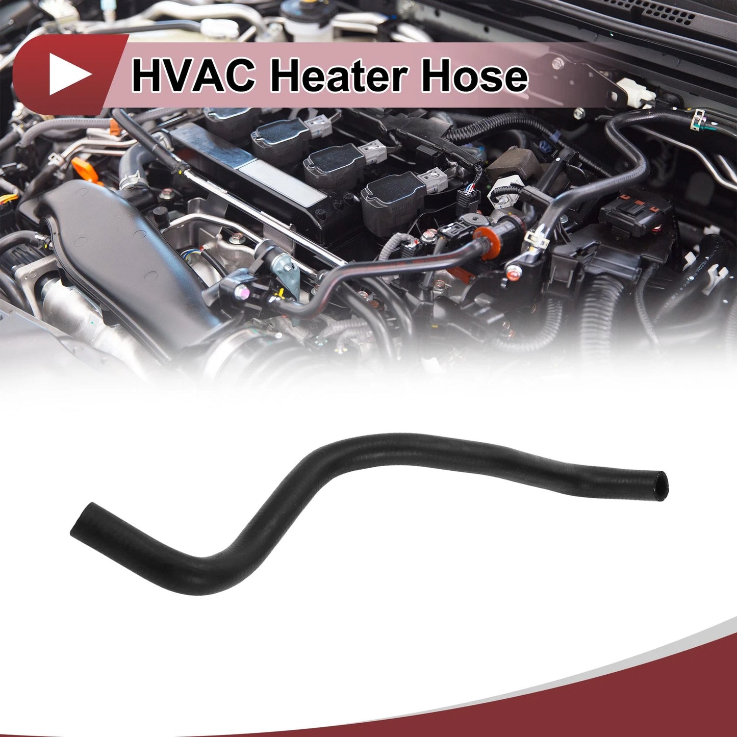 Heater Hose for Honda CR-V 2.4L (2002-2006) Rubber Black 1 x