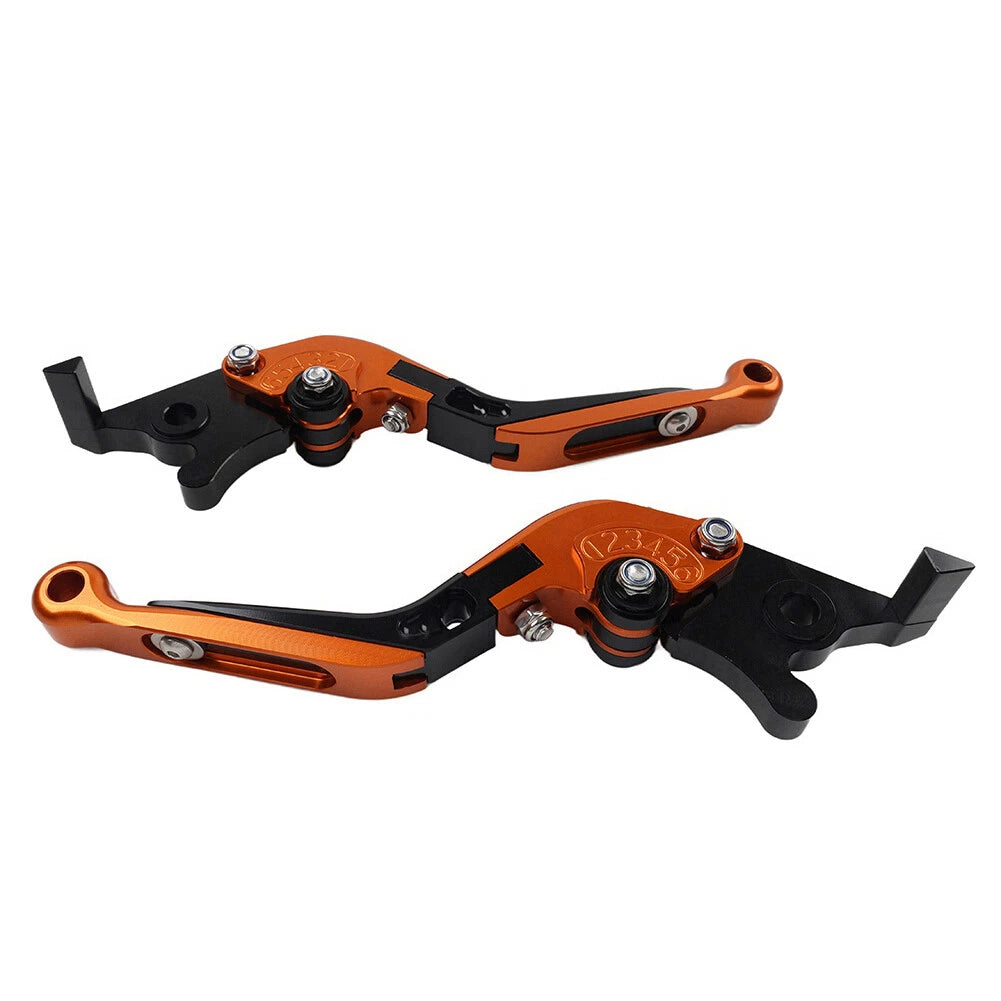 Orange CNC Extendable Brake Clutch Levers for BMW S1000XR (2015-2021)