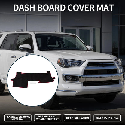 Dash Cover Mat Sun Protector Pad for Toyota Mark X Black Red
