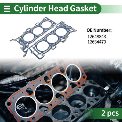 2 x Cylinder Head Gasket Left and Right for Buick Enclave 3.6L (2008–2017)