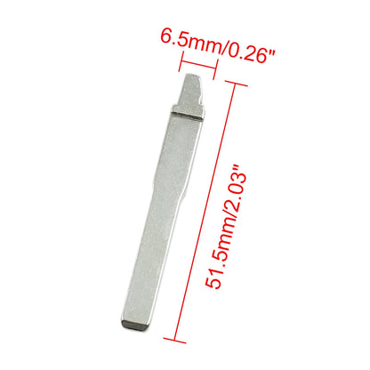 10 x Metal Uncut Insert Blank Key Blades for Ford Focus (2000-2011)