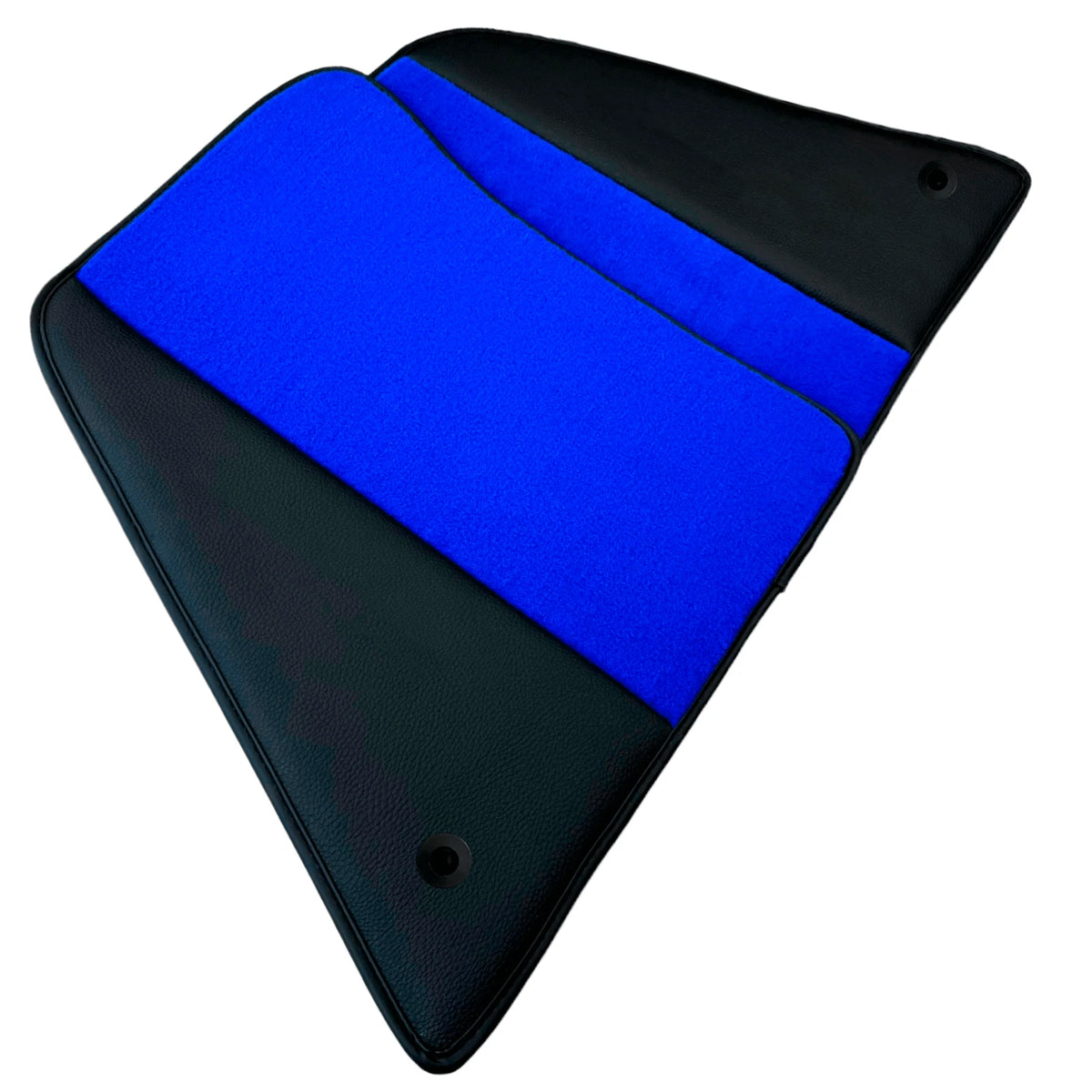 AutoWin Blue Floor Mats for Ferrari SF90 Stradale (2019-2024) with Leather