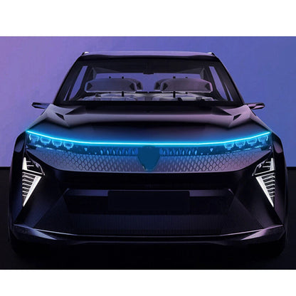 220cm Dynamic LED Hood Light Strip for Car DRL Daytime Running Light