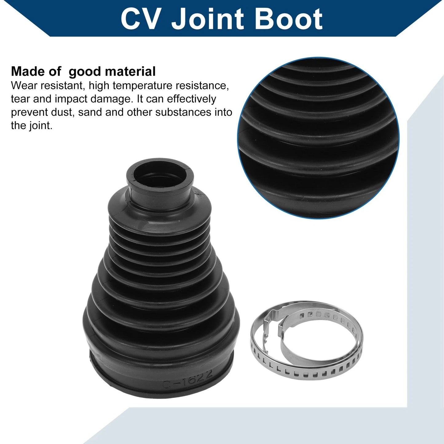Inner CV Joint Boot Kit with Clamps for Porsche 911 (2011-2016)
