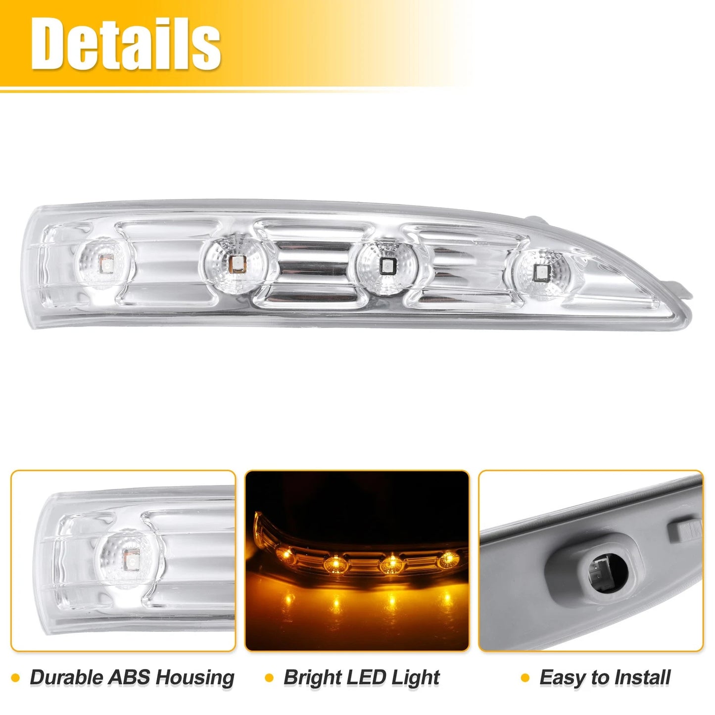 Right Side Mirror LED Turn Signal Light for Hyundai Tucson (2010-2011)