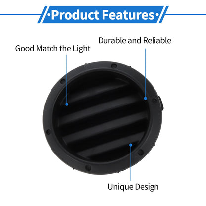 Fog Light Covers  for Toyota Highlander (2001-2007) Black ABS