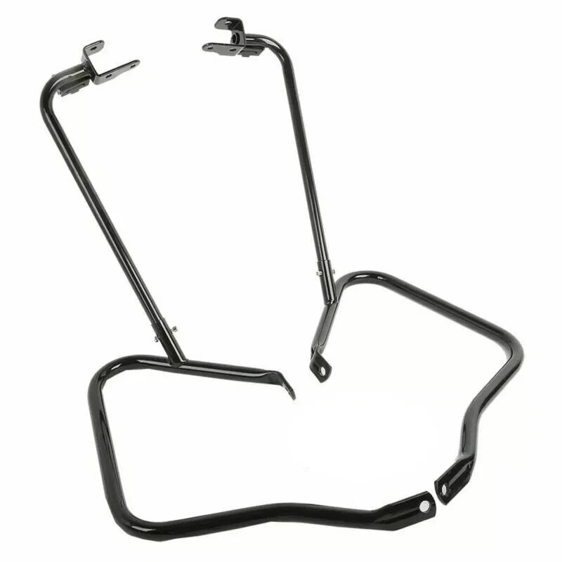 Black Saddlebag Luggage Bracket Guard for Harley Road Glide (2014-2023)